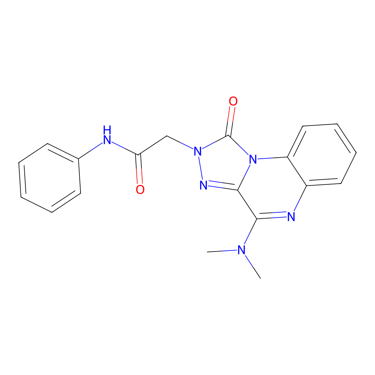 2-(4-(dimethylamino)-1-oxo-[1,2,4]triazolo[4,3-a]quinoxalin-2(1H)-yl)-N-phenylacetamide molecular structure, CAS 1243062-15-8