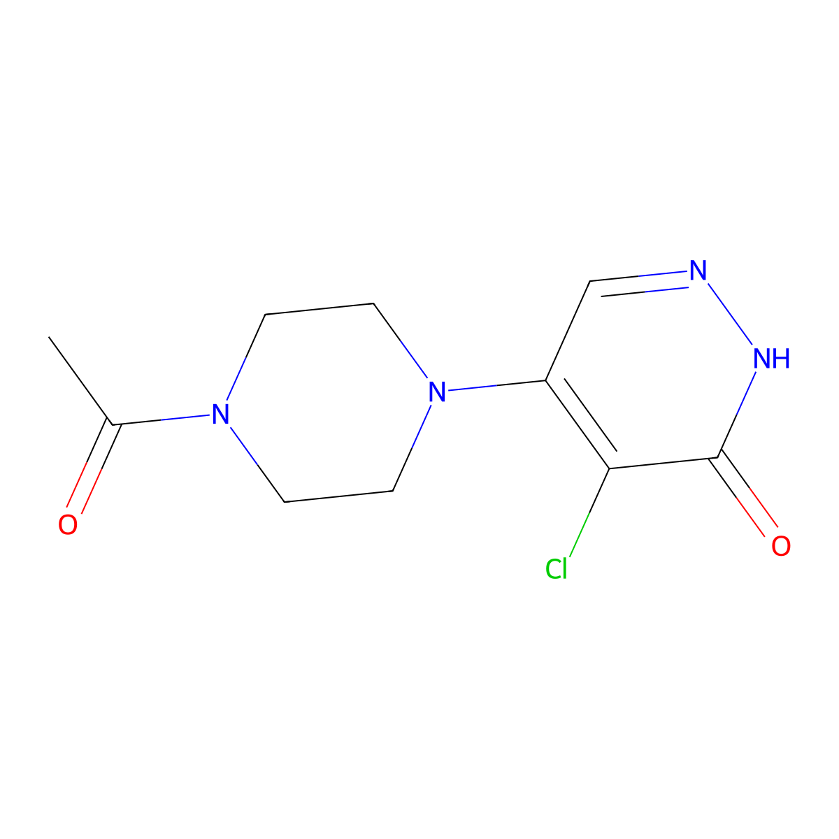 5-(4-Acetylpiperazin-1-yl)-4-chloropyridazin-3(2H)-one molecular structure, CAS 1243063-00-4