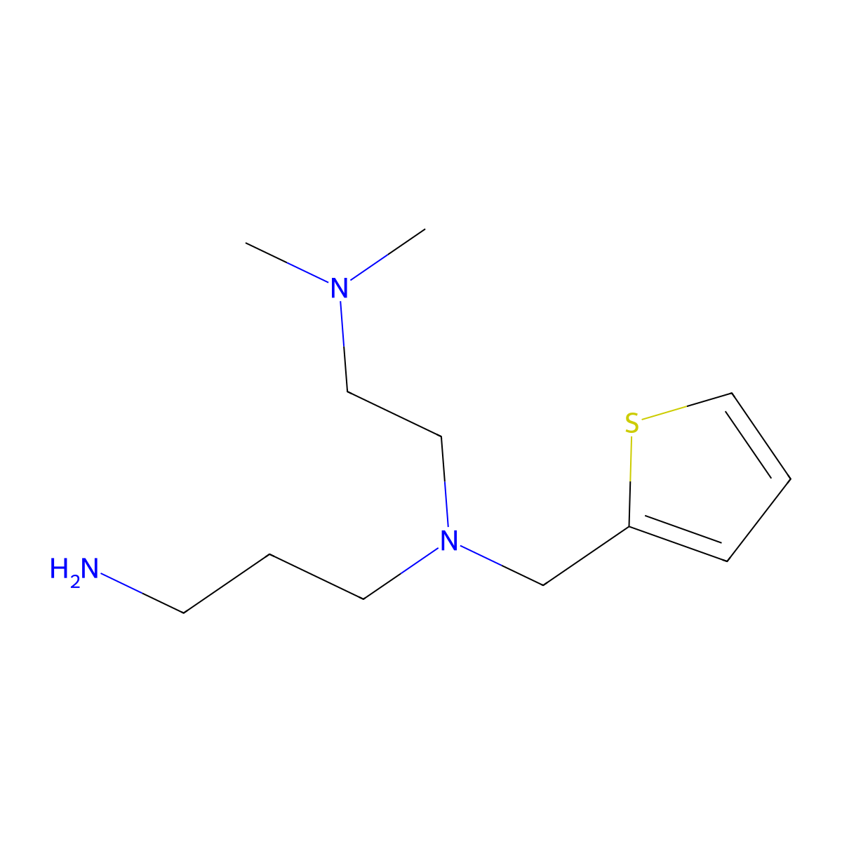 N-[2-(Dimethylamino)ethyl]-N-(2-thienylmethyl)propane-1,3-diamine molecular structure, CAS 1243075-23-1