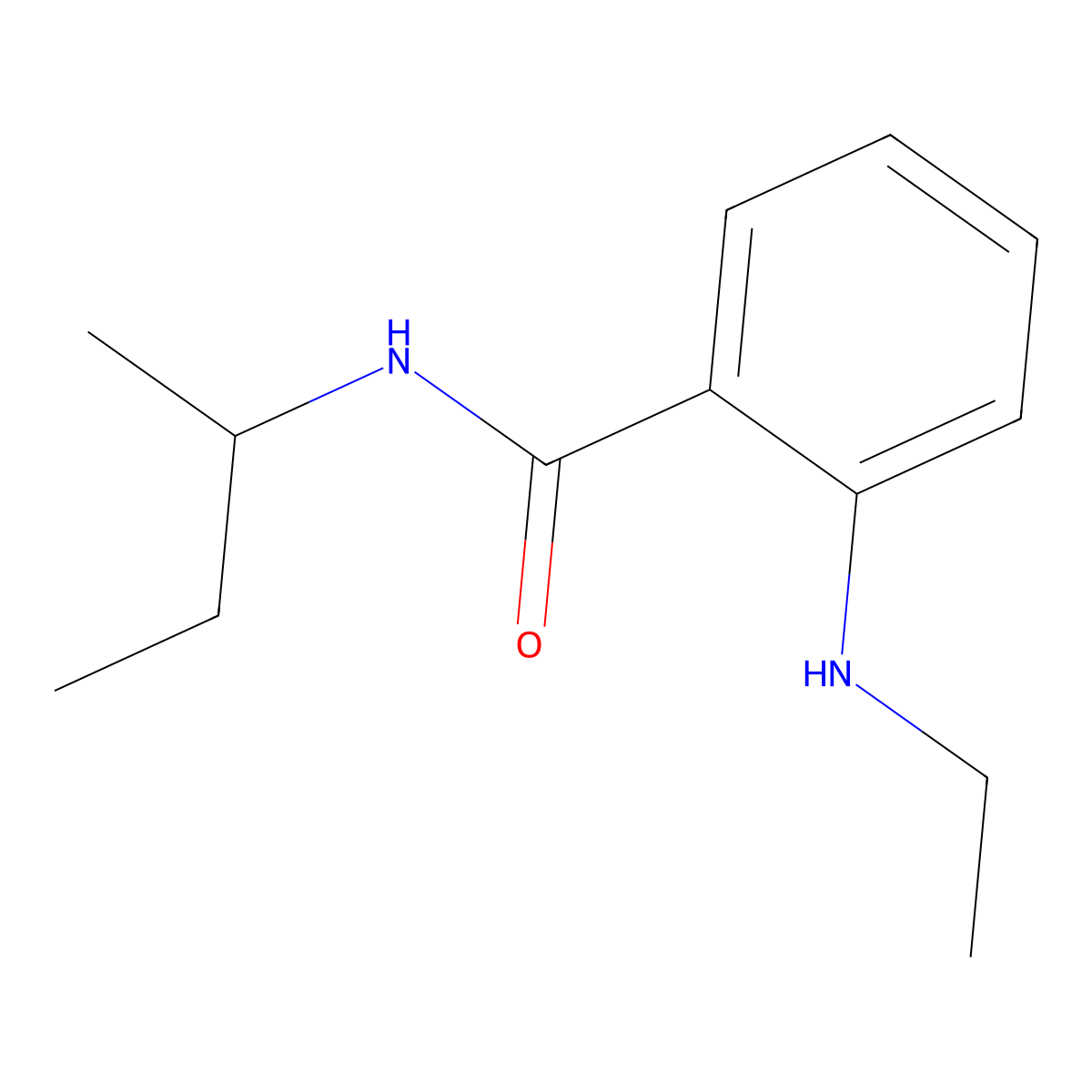 N-(sec-Butyl)-2-(ethylamino)benzamide molecular structure, CAS 1243076-15-4