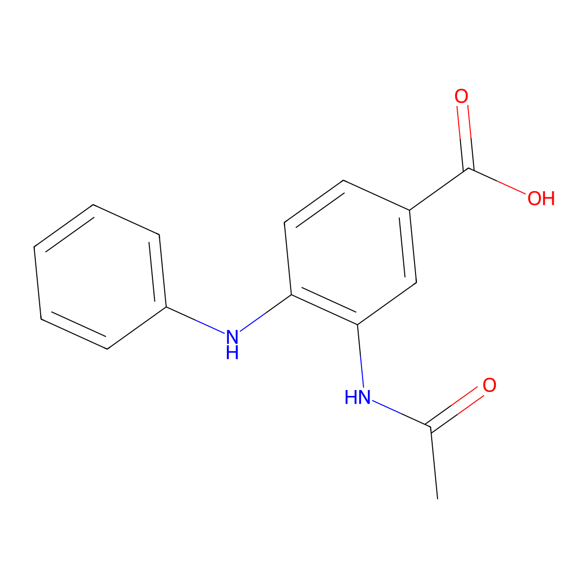 3-(Acetylamino)-4-anilinobenzoic acid molecular structure, CAS 1243077-94-2