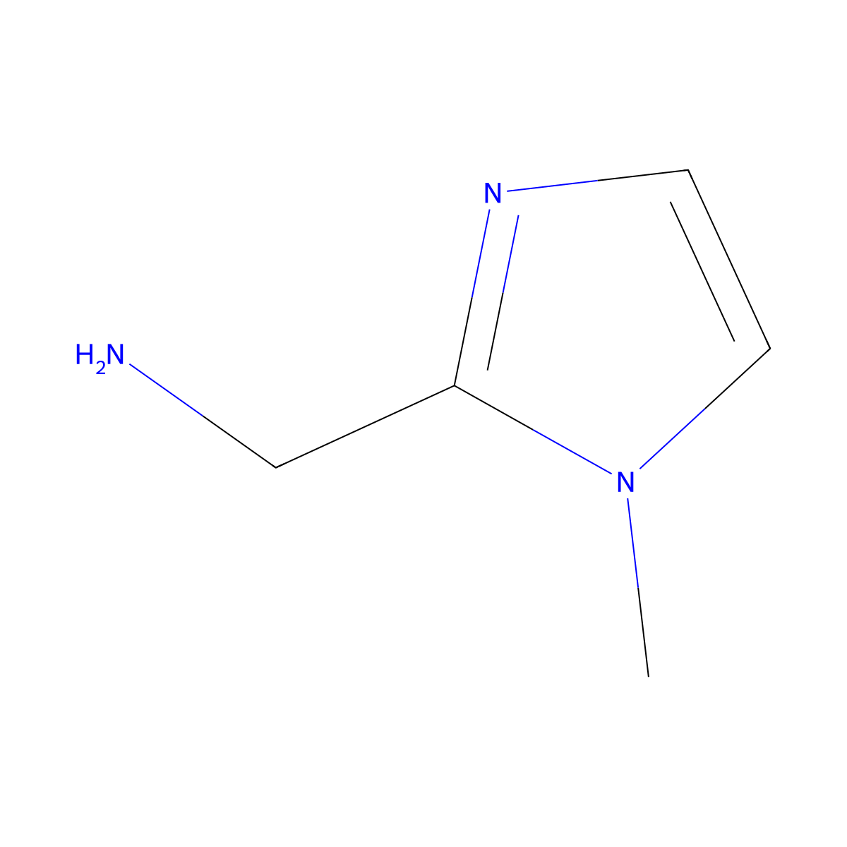 (1-methyl-1H-imidazol-2-yl)methanamine molecular structure, CAS 124312-73-8