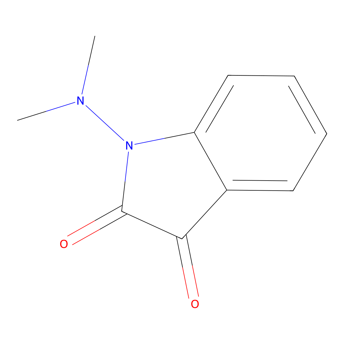 1-(dimethylamino)-1H-indole-2,3-dione molecular structure, CAS 124315-67-9