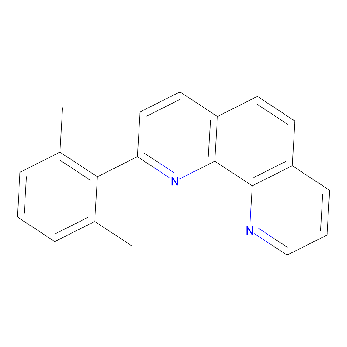 2-(2,6-Dimethylphenyl)-1,10-phenanthroline molecular structure, CAS 124318-72-5