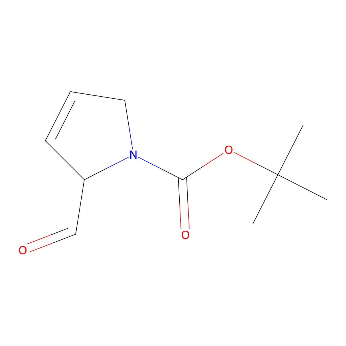 2-Formyl-3-pyrroline-1-carboxylic acid tert-butyl ester molecular structure, CAS 1243198-98-2