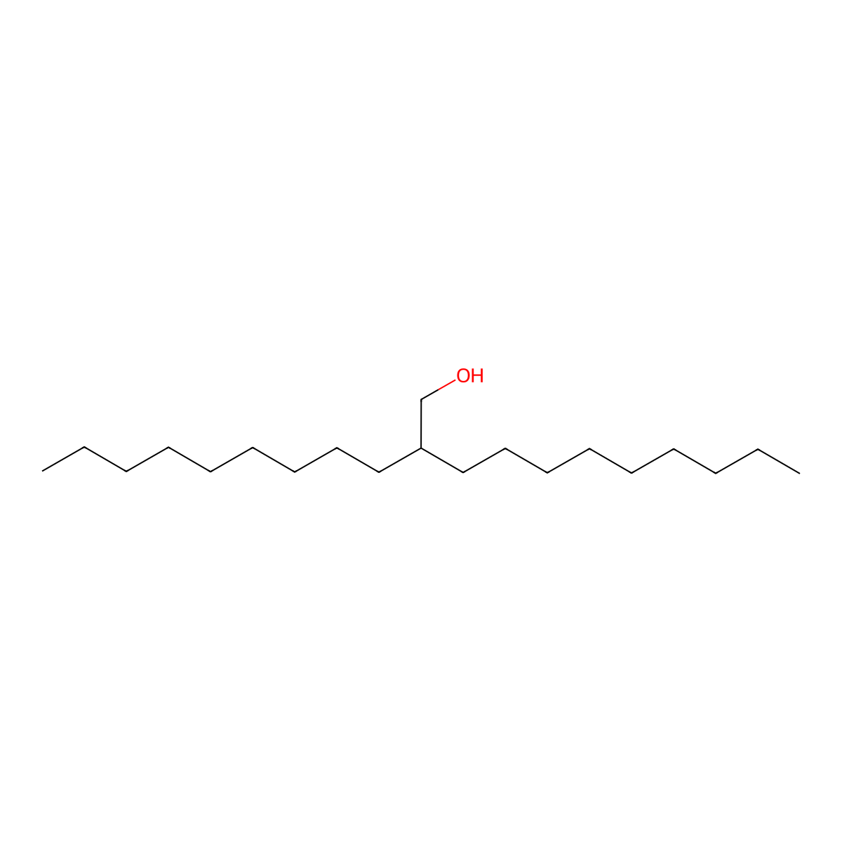 2-Nonyl-1-undecanol molecular structure, CAS 124324-24-9