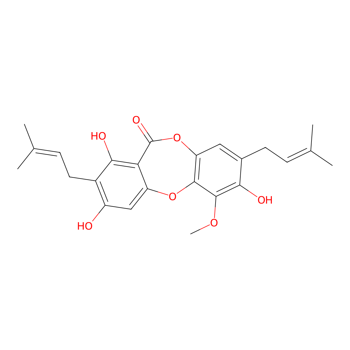 Paucinervin A molecular structure, CAS 1243249-16-2