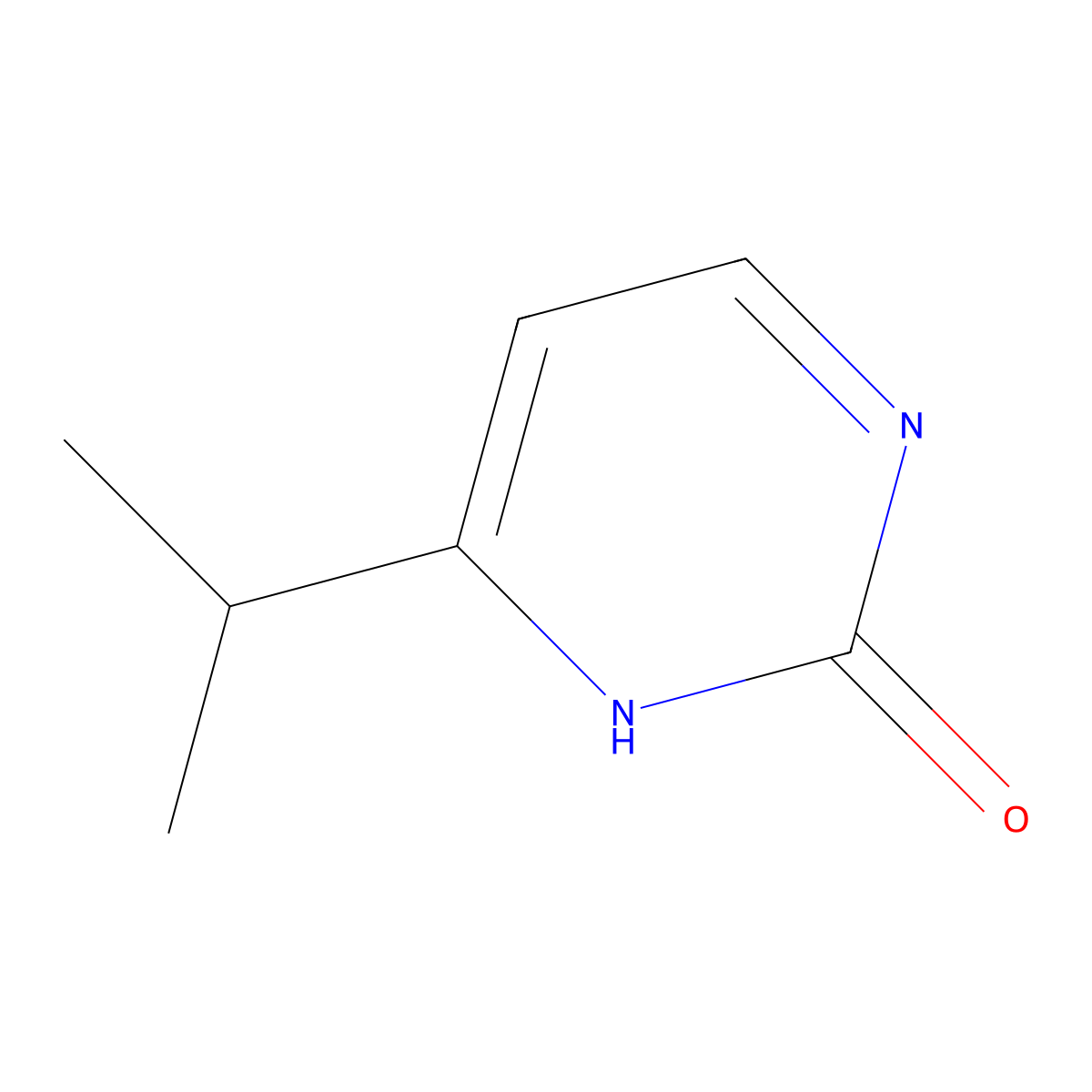 4-Isopropylpyrimidin-2-ol molecular structure, CAS 1243250-08-9