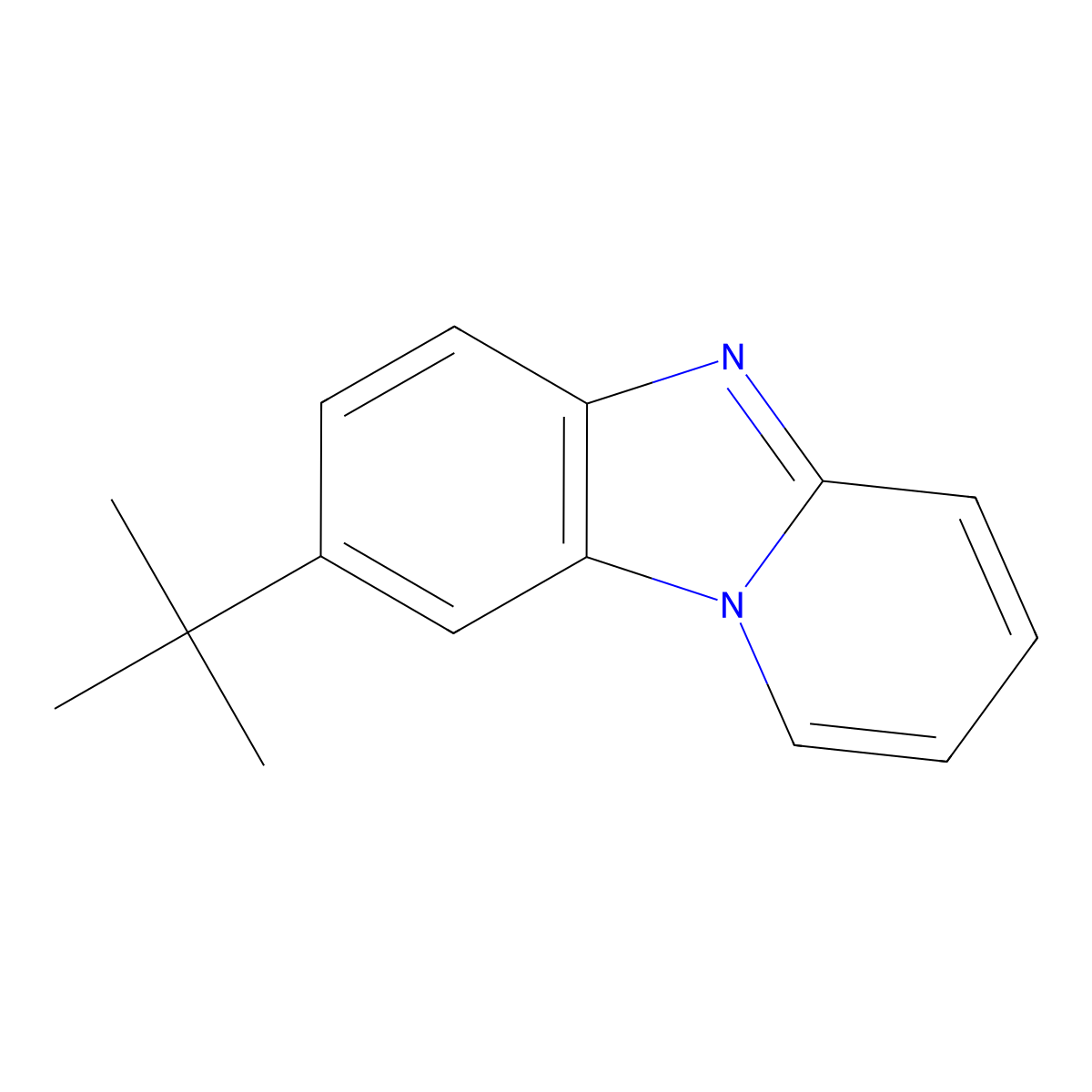 8-Tert-butylpyrido[1,2-a]benzimidazole molecular structure, CAS 1243272-97-0
