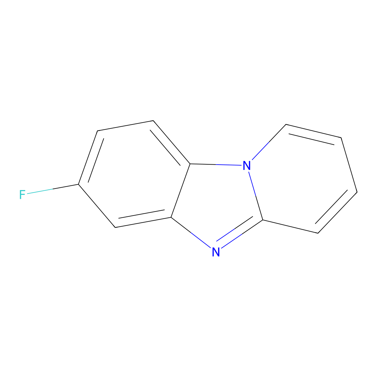 7-Fluorobenzo[4,5]imidazo[1,2-a]pyridine molecular structure, CAS 1243272-99-2