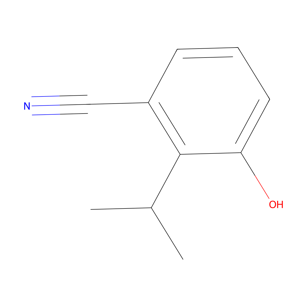 3-Hydroxy-2-isopropylbenzonitrile molecular structure, CAS 1243279-74-4