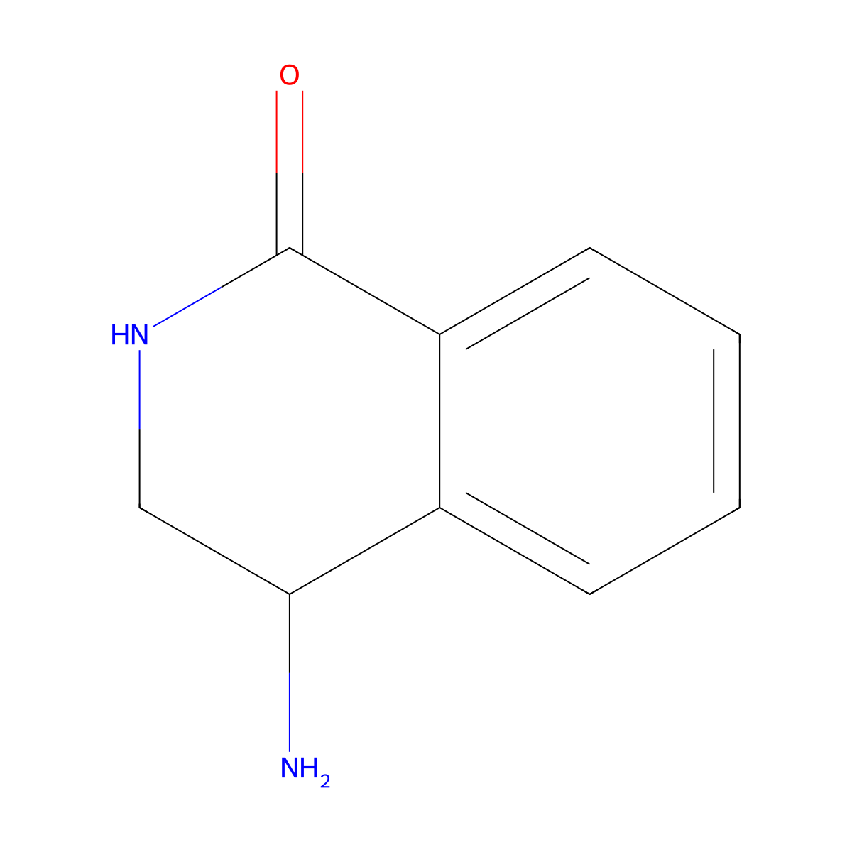 4-Amino-3,4-dihydroisoquinolin-1(2H)-one molecular structure, CAS 124328-39-8