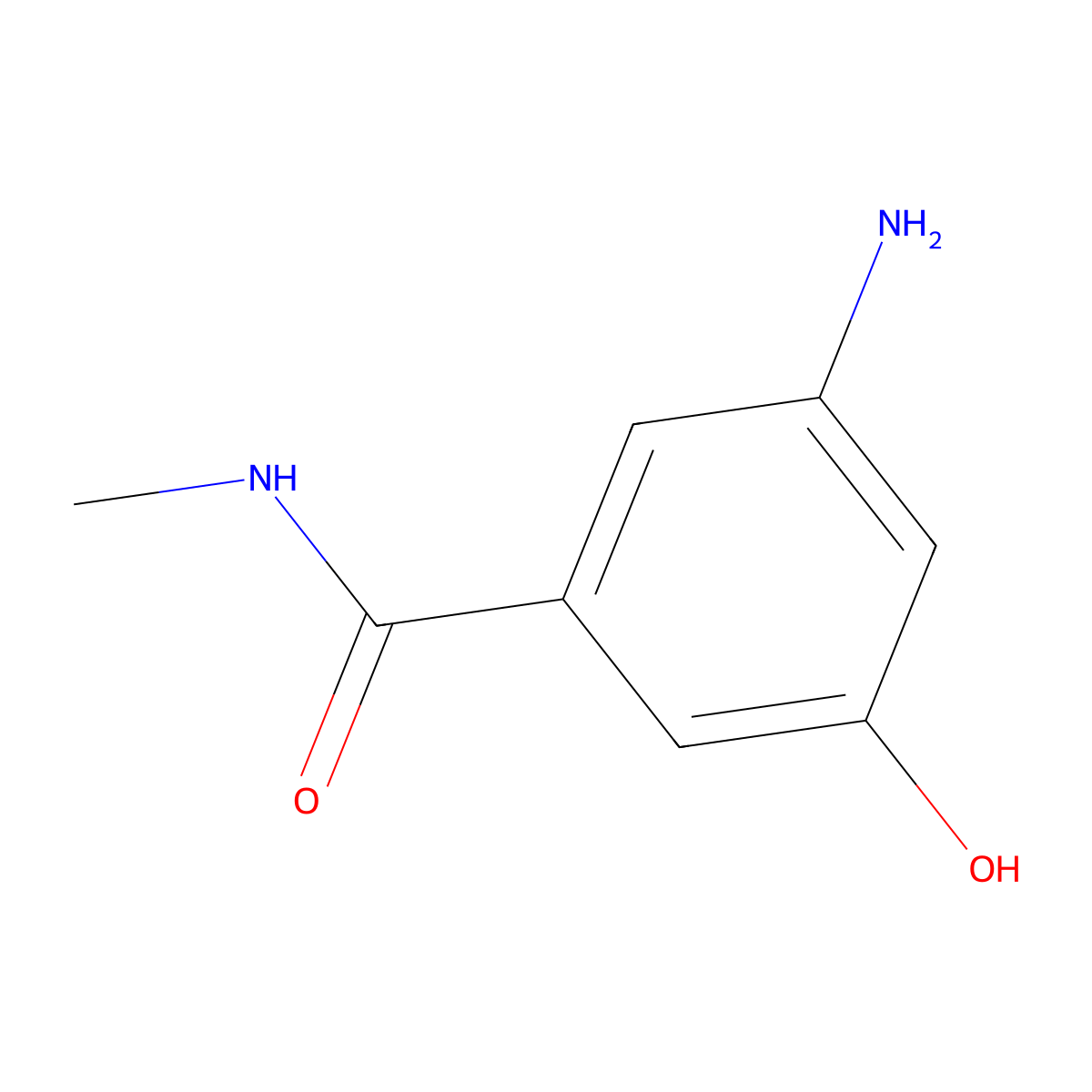 3-Amino-5-hydroxy-N-methylbenzamide molecular structure, CAS 1243280-30-9