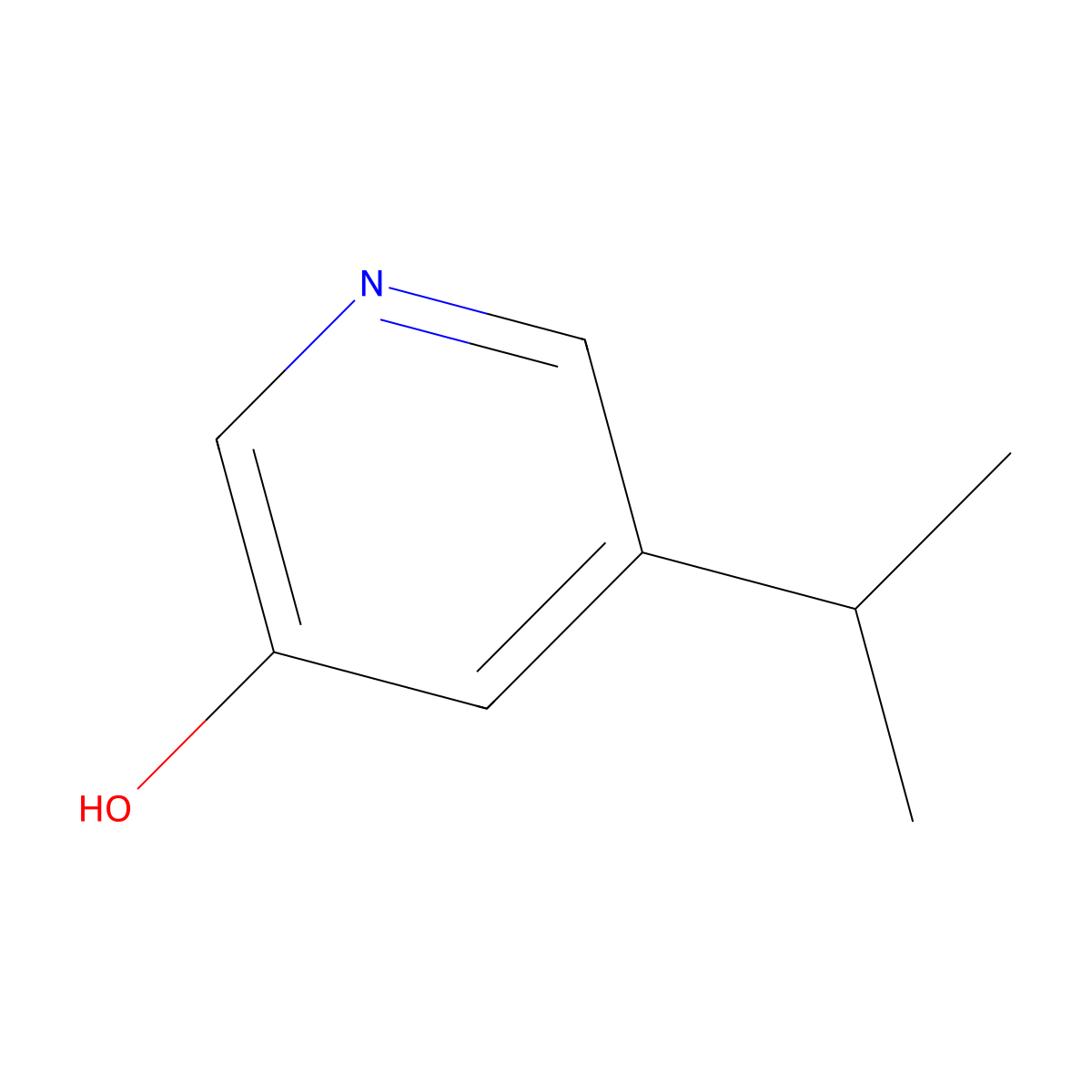 5-(Propan-2-yl)pyridin-3-ol molecular structure, CAS 1243280-48-9