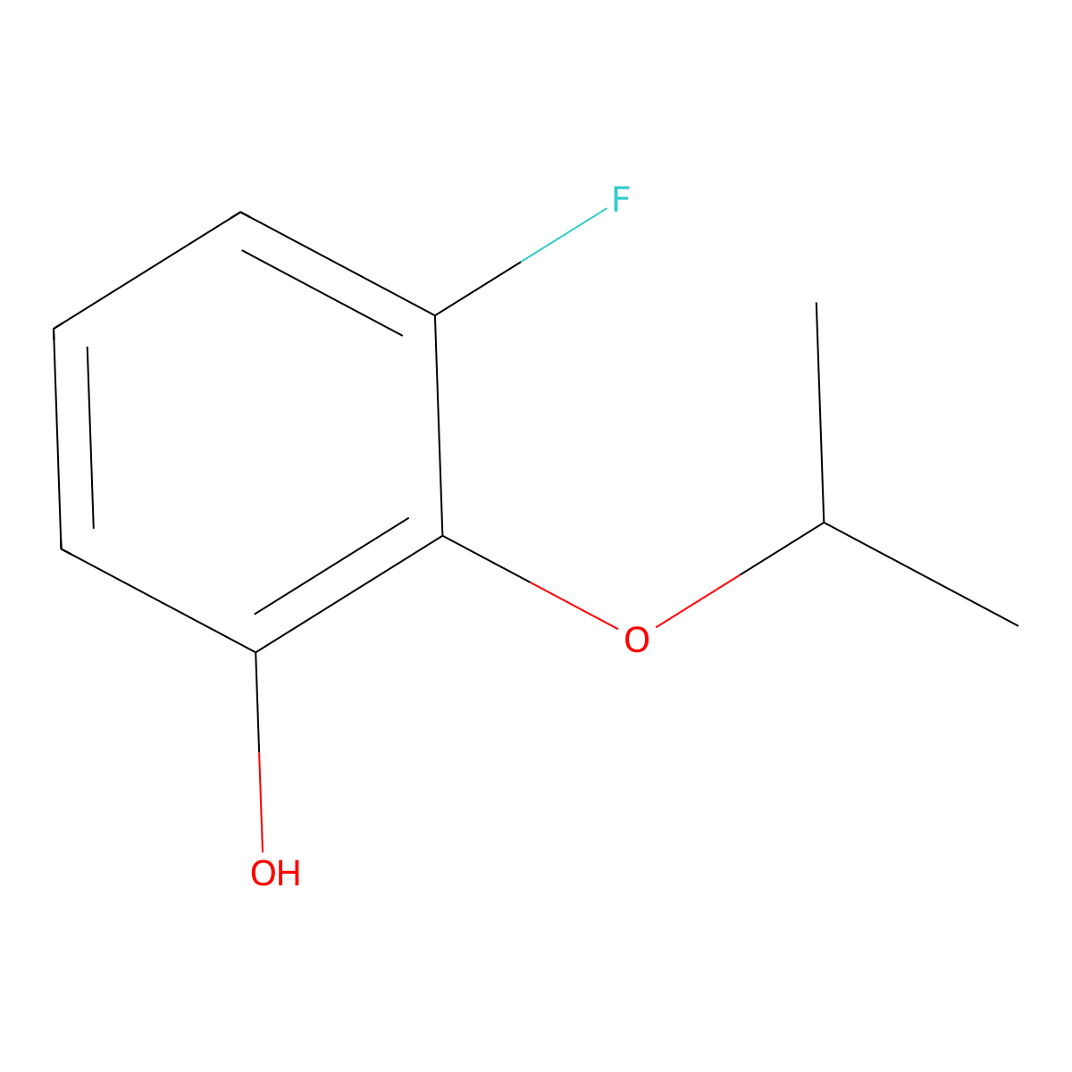 3-Fluoro-2-isopropoxyphenol molecular structure, CAS 1243280-68-3