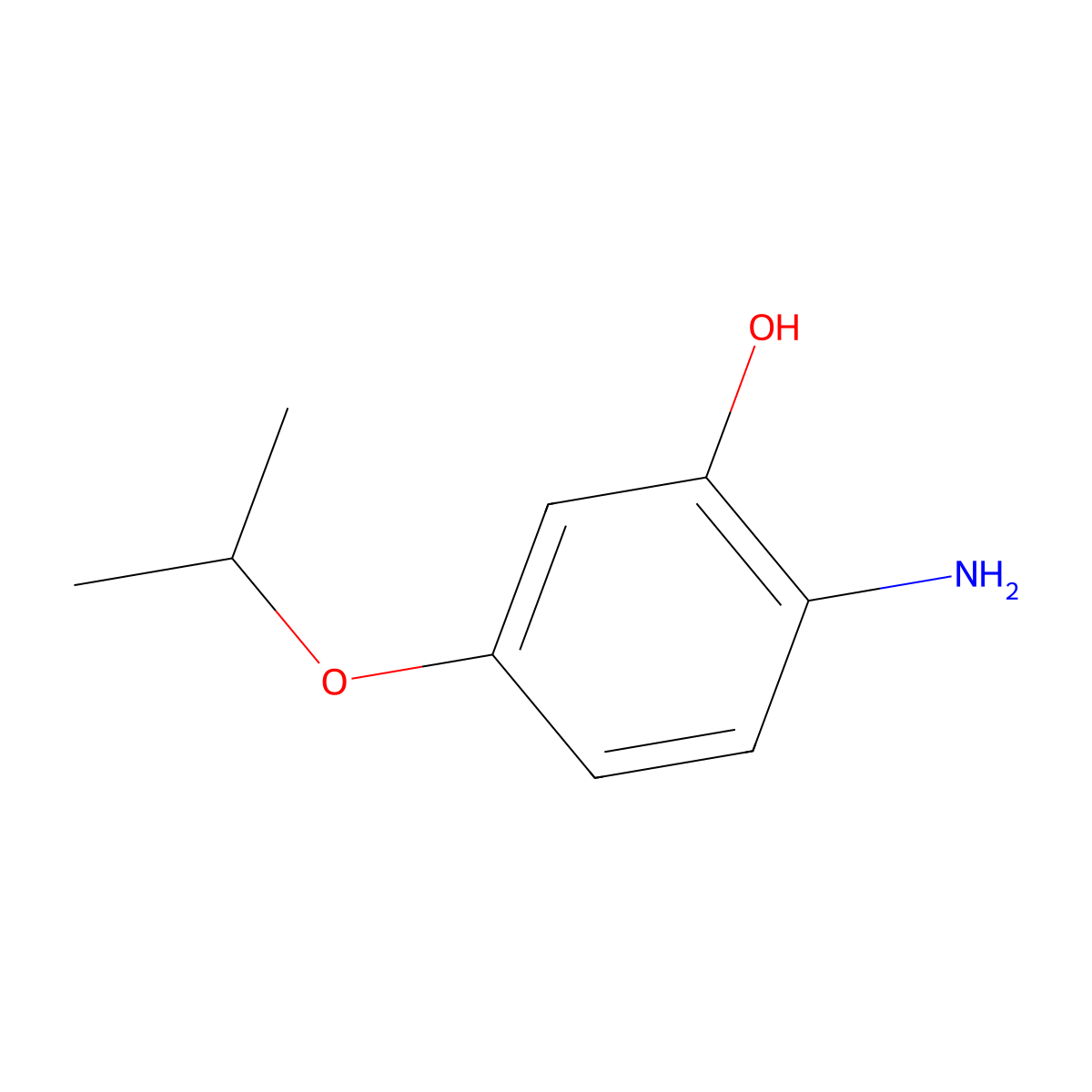 2-Amino-5-isopropoxyphenol molecular structure, CAS 1243280-86-5