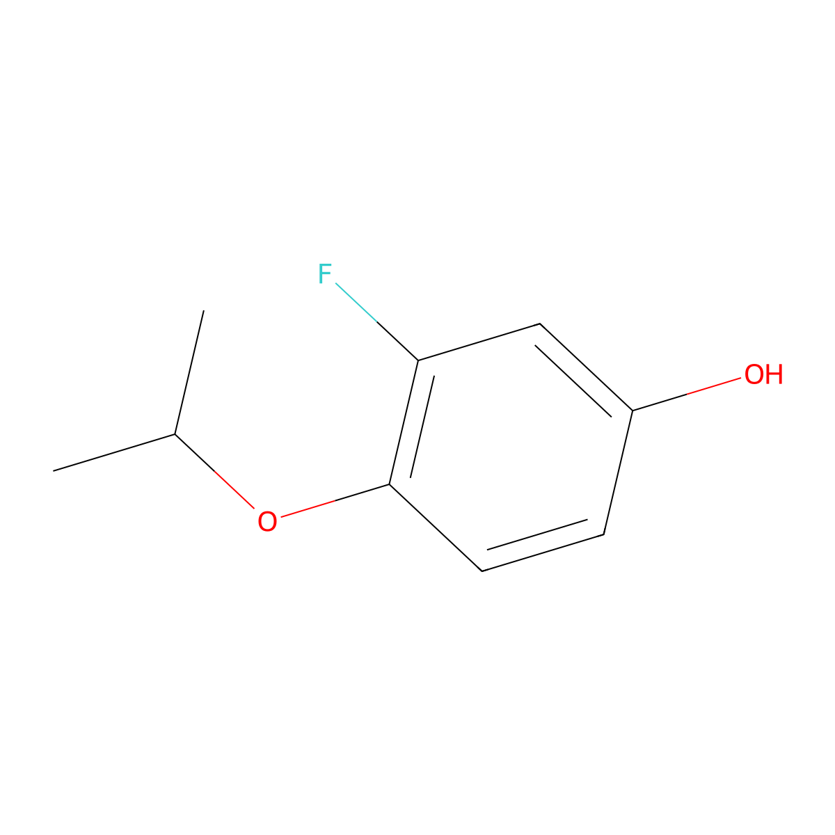3-Fluoro-4-isopropoxyphenol molecular structure, CAS 1243280-91-2