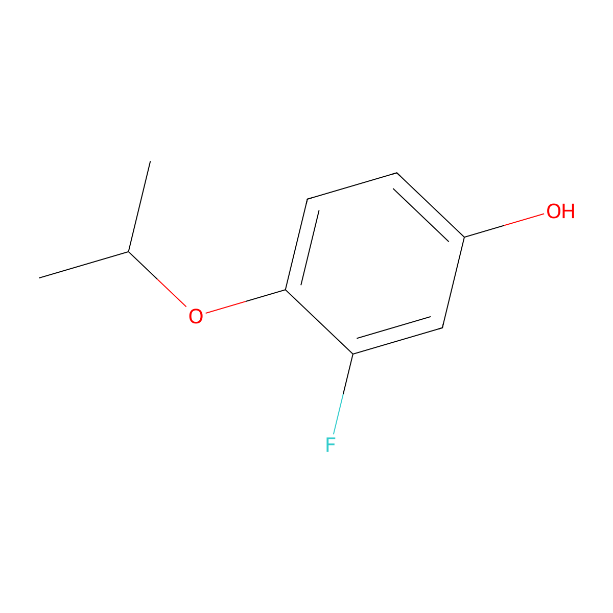 3-Fluoro-4-isopropoxyphenol molecular structure, CAS 1243280-91-2
