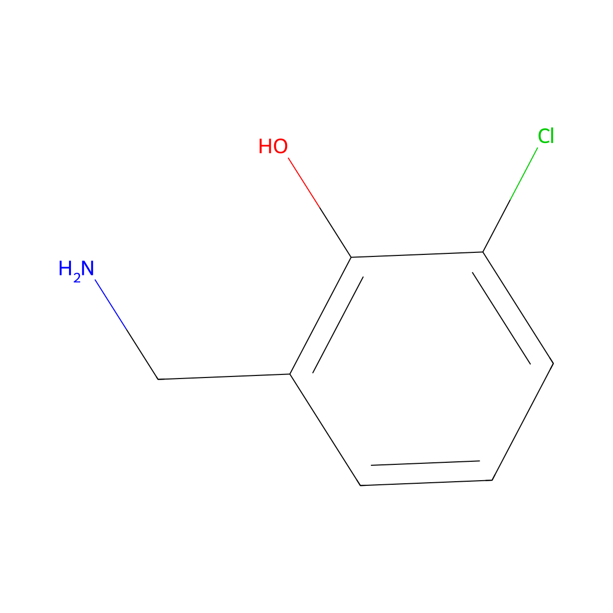 2-(Aminomethyl)-6-chlorophenol molecular structure, CAS 1243282-04-3