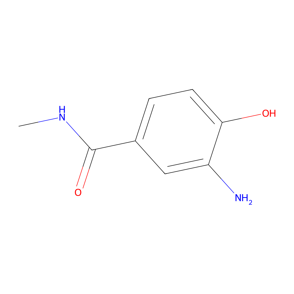 3-amino-4-hydroxy-N-methylbenzamide molecular structure, CAS 1243286-96-5