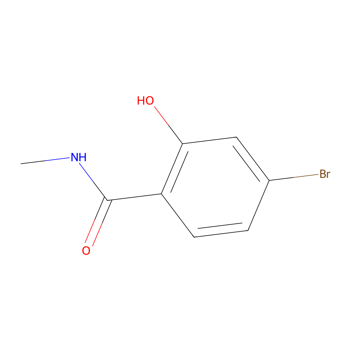 4-Bromo-2-hydroxy-N-methylbenzamide molecular structure, CAS 1243287-02-6