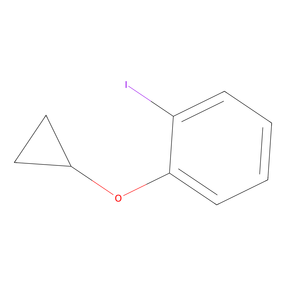 1-Cyclopropoxy-2-iodobenzene molecular structure, CAS 1243289-94-2