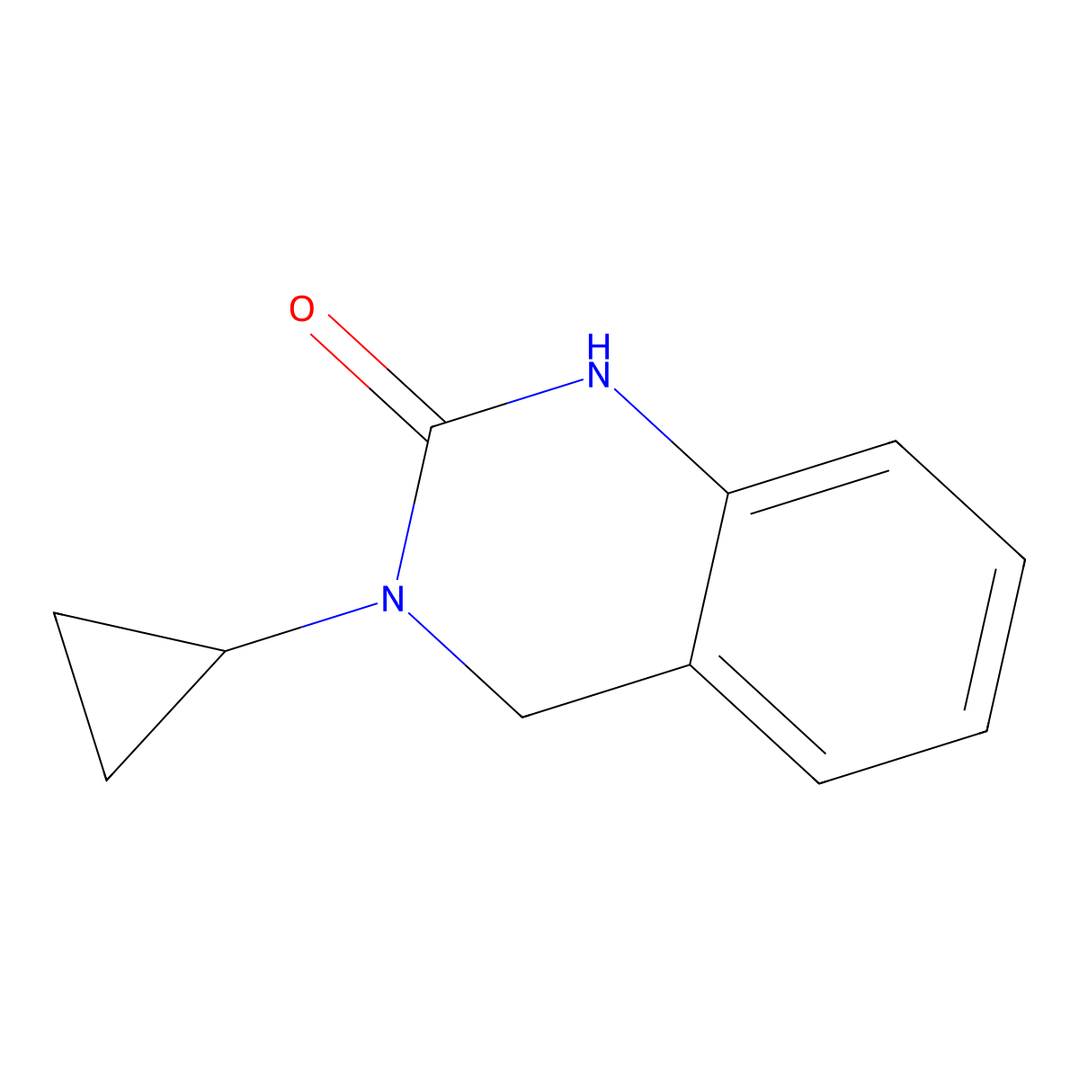 3-Cyclopropyl-3,4-dihydroquinazolin-2(1h)-one molecular structure, CAS 1243325-01-0