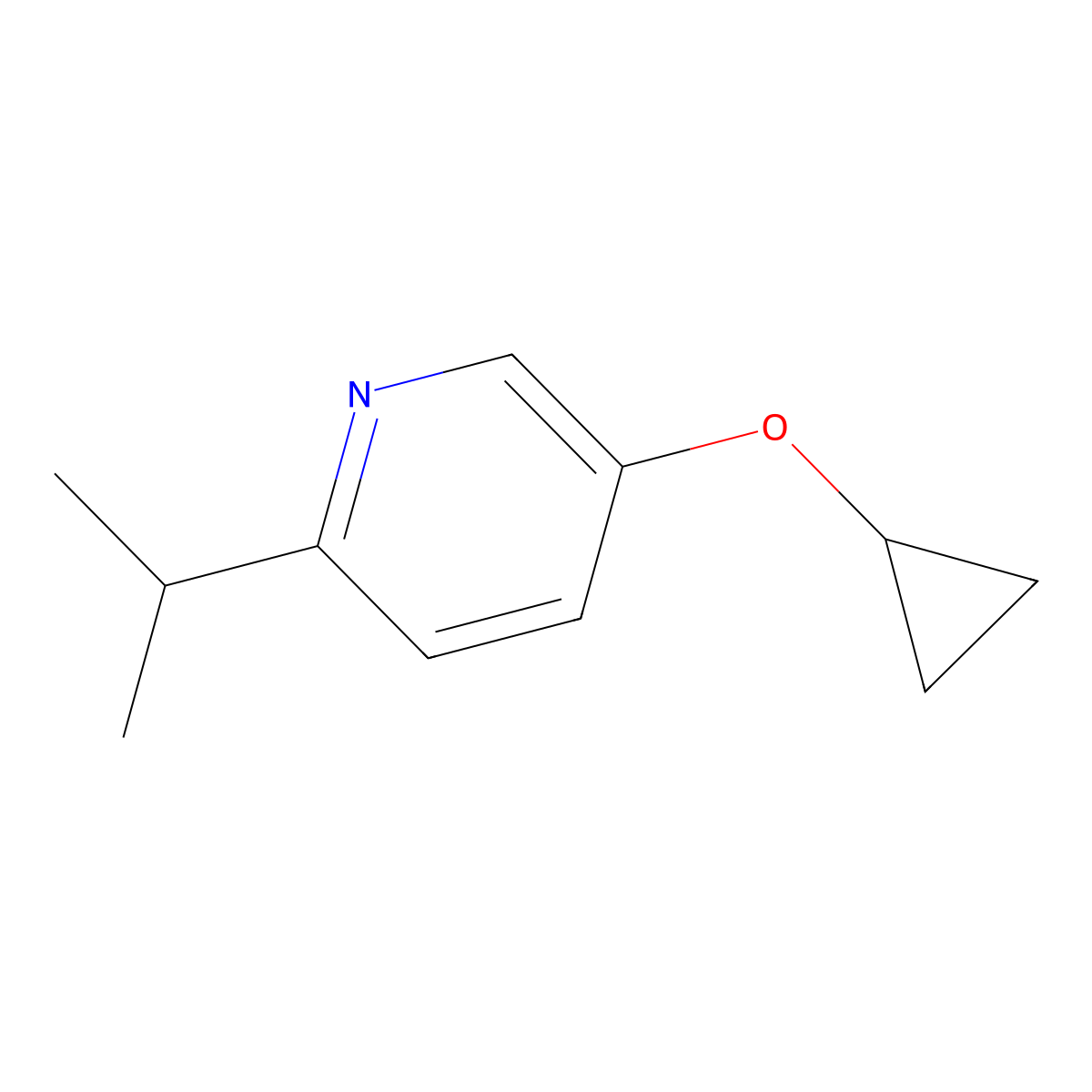 5-Cyclopropoxy-2-isopropylpyridine molecular structure, CAS 1243344-99-1