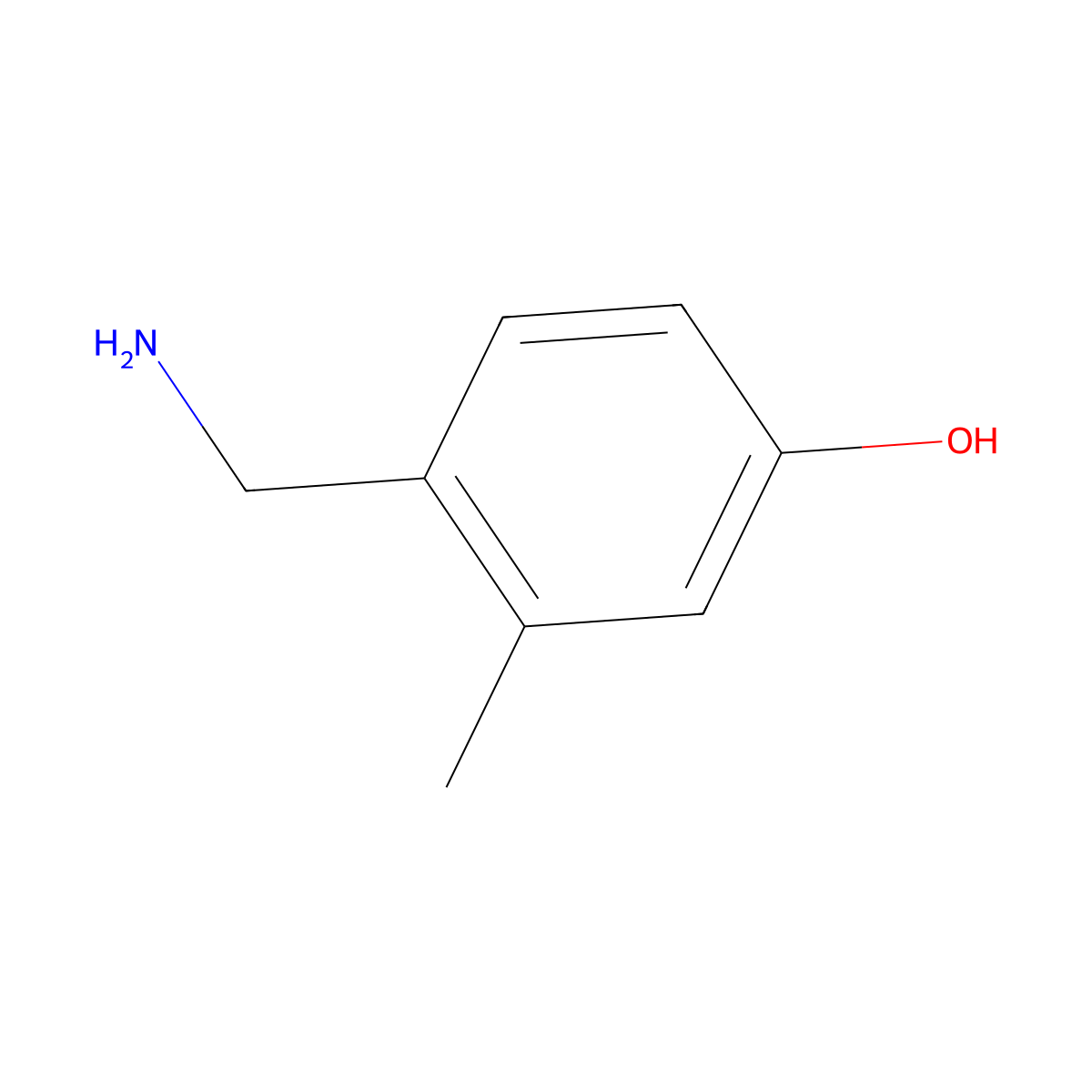 4-(Aminomethyl)-3-methylphenol molecular structure, CAS 1243347-65-0