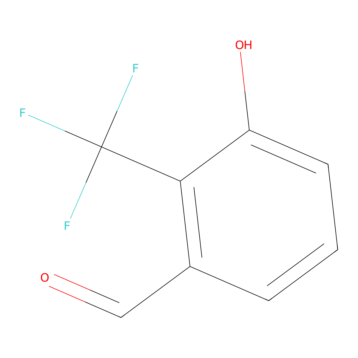 3-Hydroxy-2-(trifluoromethyl)benzaldehyde molecular structure, CAS 1243347-83-2