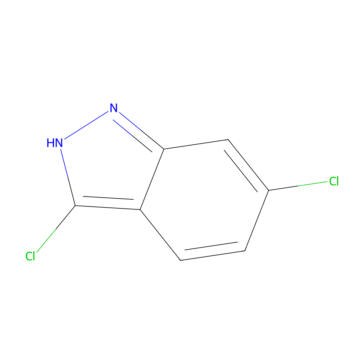 3,6-Dichloro-1H-indazole molecular structure, CAS 1243361-98-9