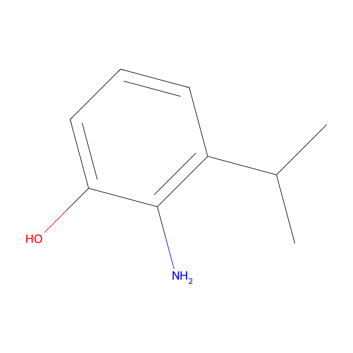 2-Amino-3-isopropylphenol molecular structure, CAS 1243363-18-9