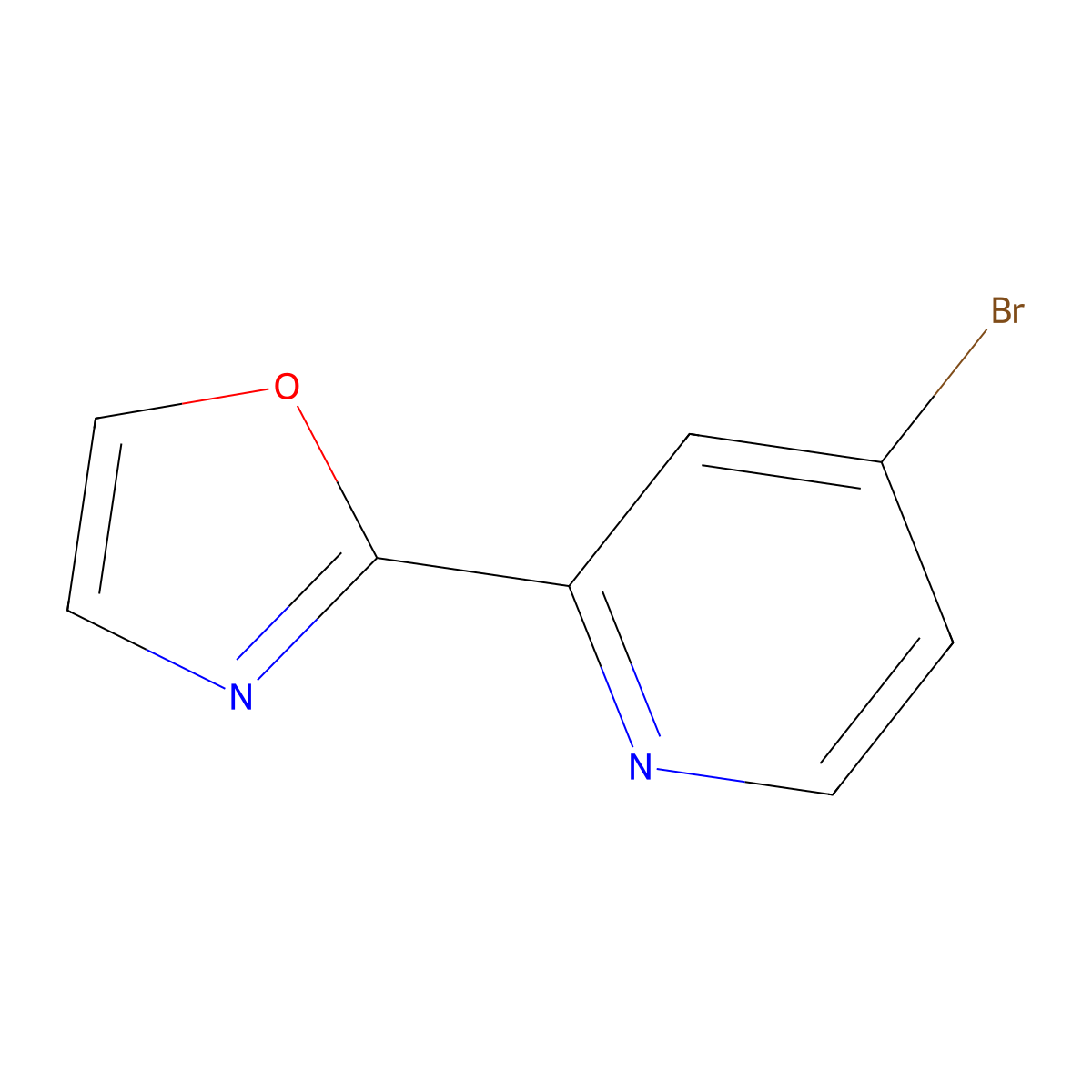 2-(4-Bromopyridin-2-YL)oxazole molecular structure, CAS 1243363-48-5