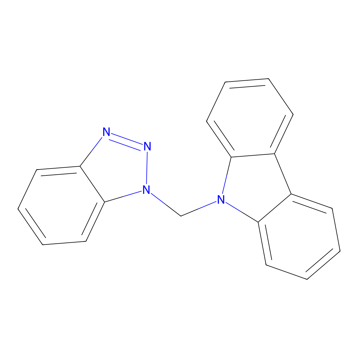 9-(1H-Benzotriazol-1-ylmethyl)-9H-carbazole molecular structure, CAS 124337-34-4