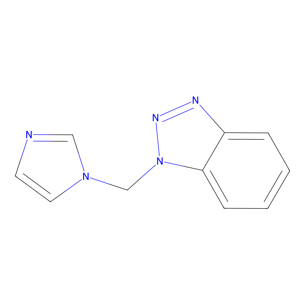 1-(1H-Imidazol-1-ylmethyl)-1H-1,2,3-benzotriazole molecular structure, CAS 124337-39-9