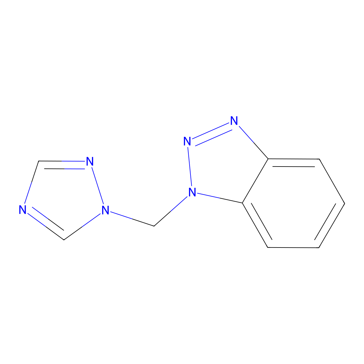 1-(1H-1,2,4-Triazol-1-ylmethyl)-1H-1,2,3-benzotriazole molecular structure, CAS 124337-40-2