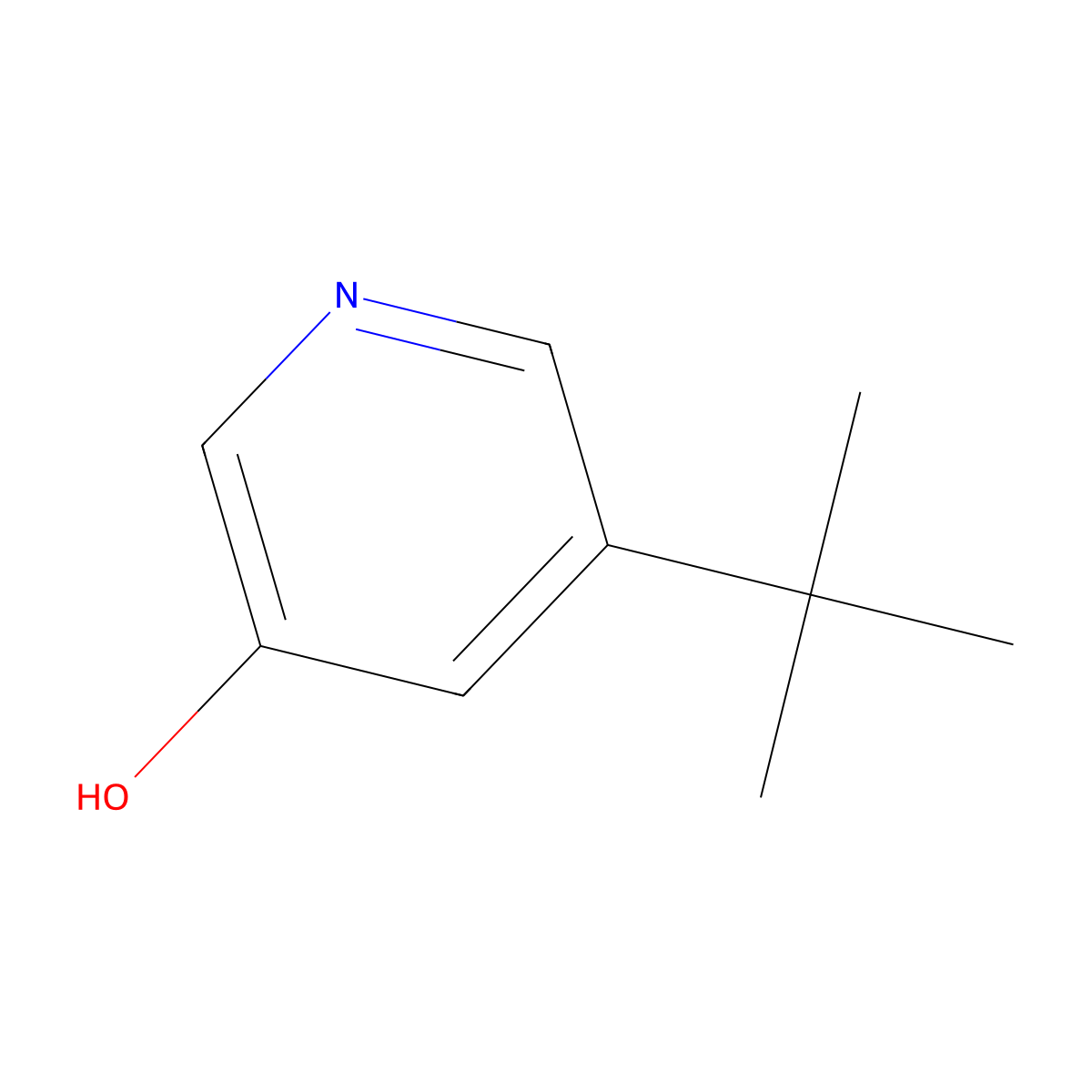 5-Tert-butylpyridin-3-OL molecular structure, CAS 1243371-93-8