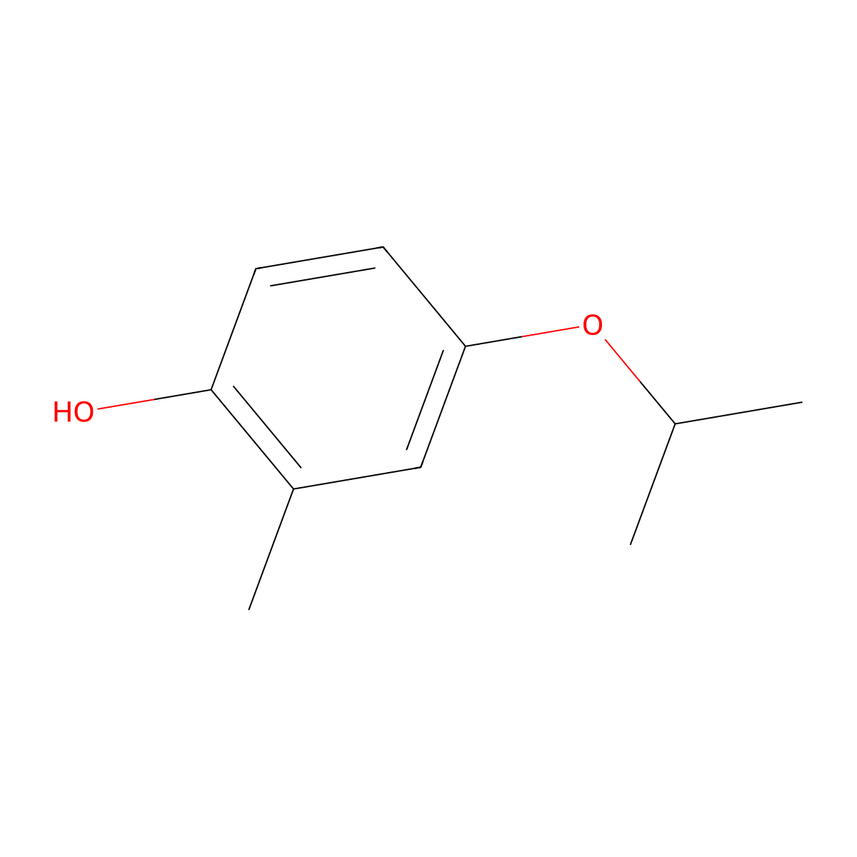 4-Isopropoxy-2-methylphenol molecular structure, CAS 1243374-05-1