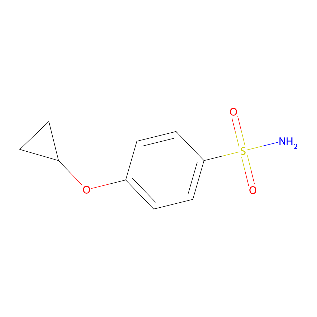 4-Cyclopropoxybenzene-1-sulfonamide molecular structure, CAS 1243374-49-3