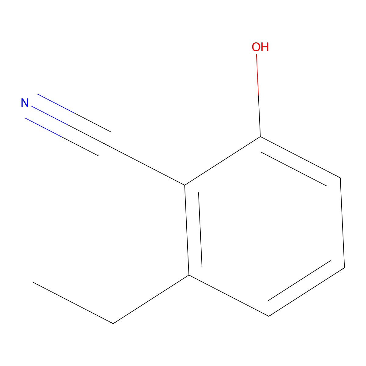 2-Ethyl-6-hydroxybenzonitrile molecular structure, CAS 1243377-83-4