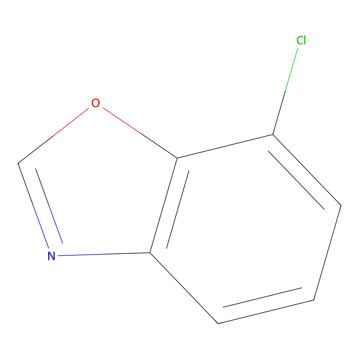 7-Chloro-1,3-benzoxazole molecular structure, CAS 1243378-99-5