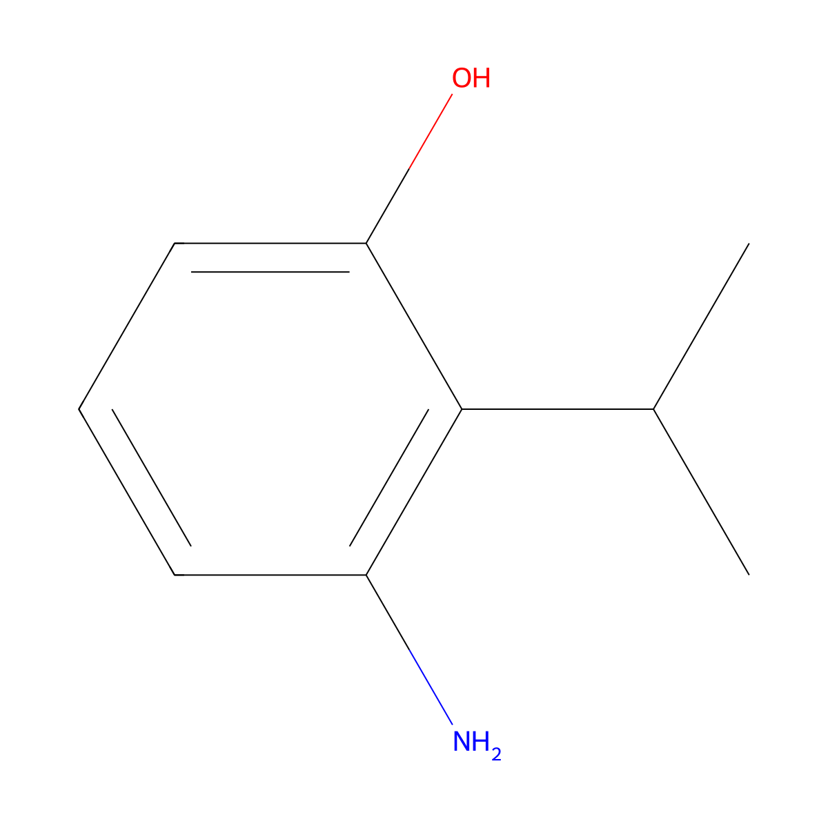 3-Amino-2-isopropylphenol molecular structure, CAS 1243386-07-3