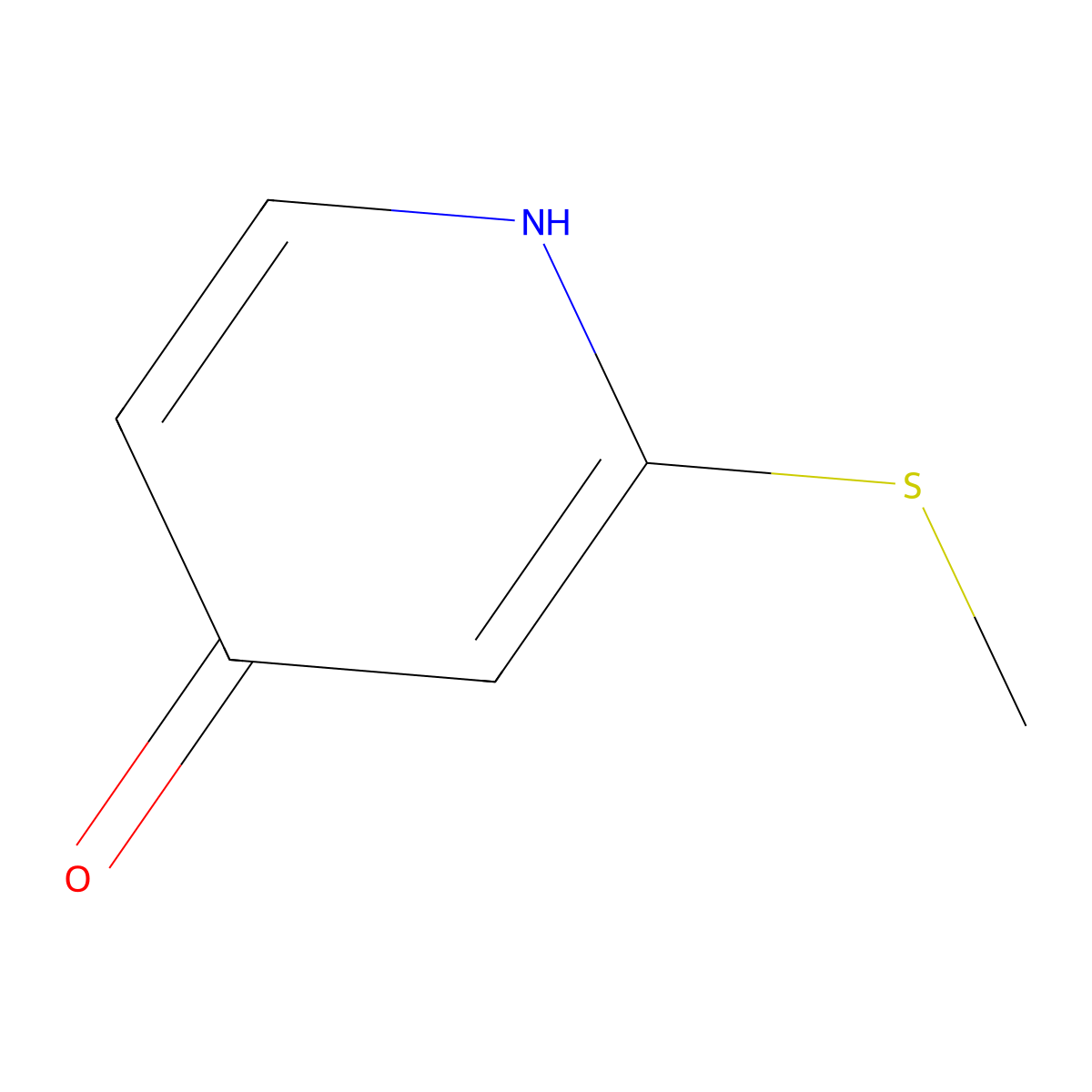 2-(Methylsulfanyl)pyridin-4-ol molecular structure, CAS 1243388-92-2