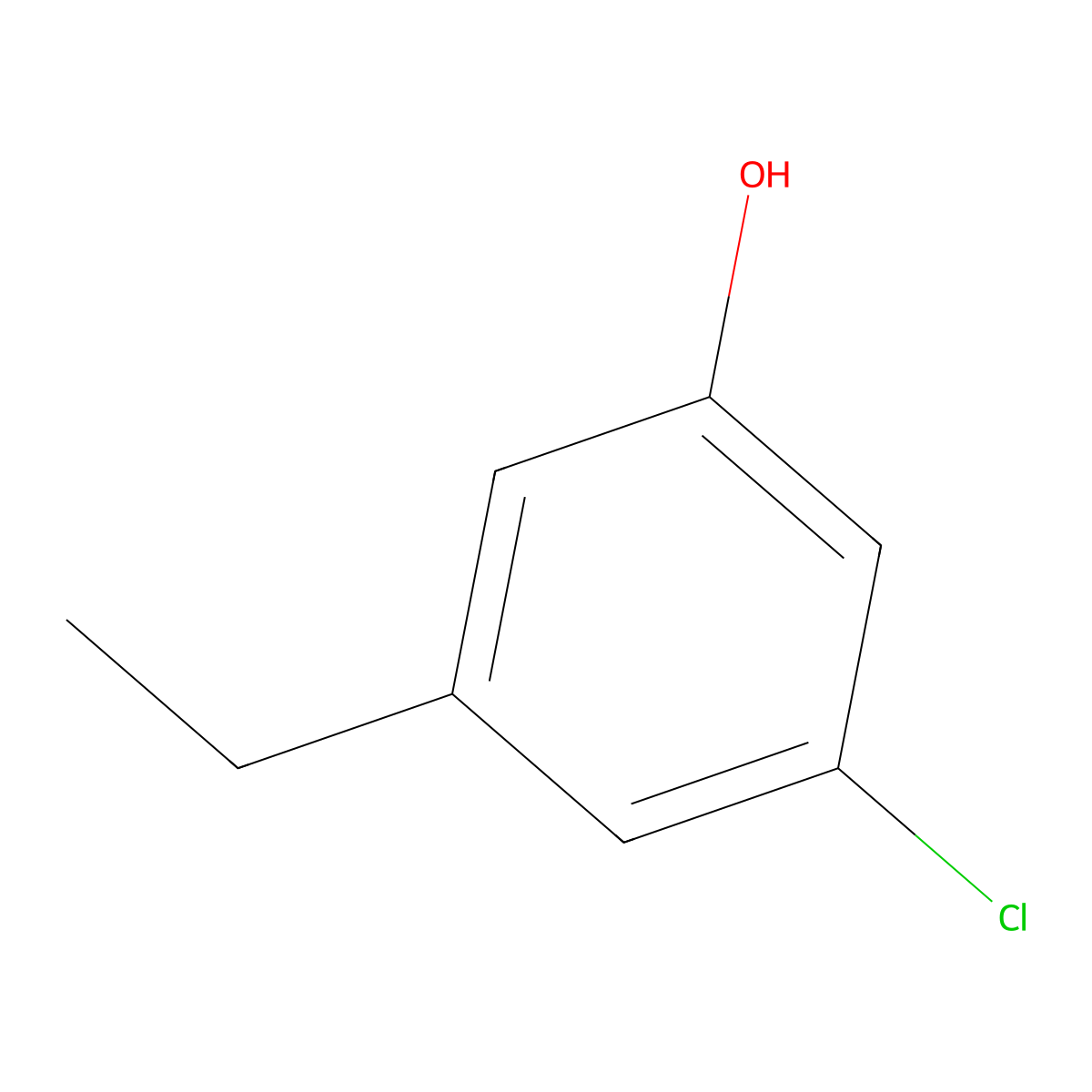 3-Chloro-5-ethylphenol molecular structure, CAS 1243389-29-8