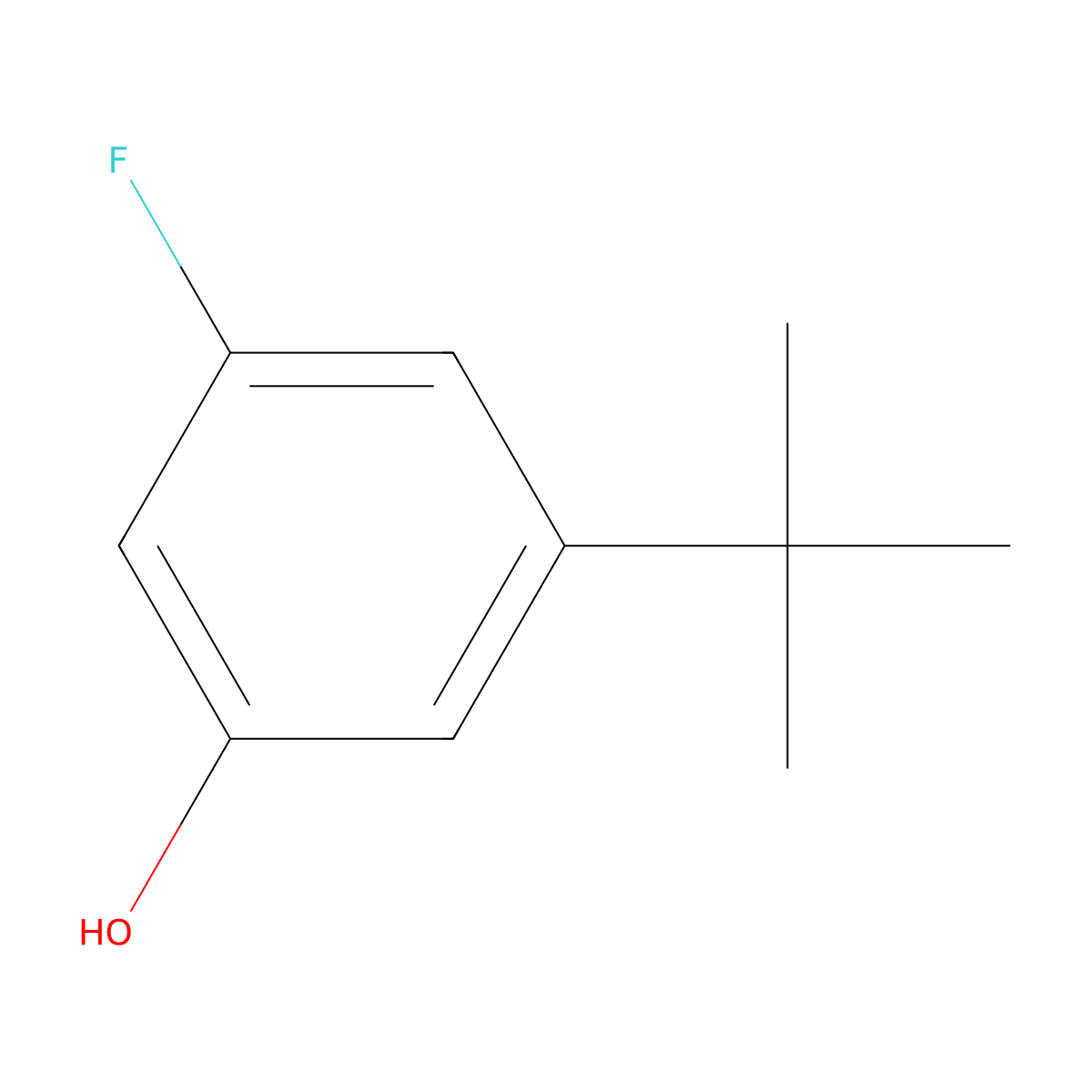3-Tert-butyl-5-fluorophenol molecular structure, CAS 1243389-96-9