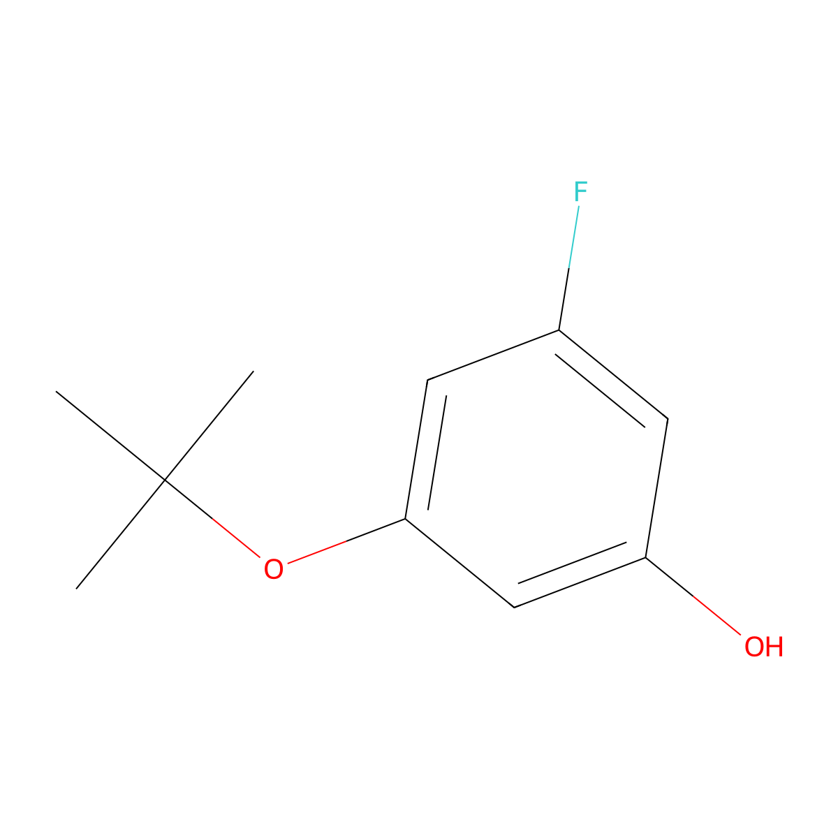 3-(Tert-butoxy)-5-fluorophenol molecular structure, CAS 1243390-22-8