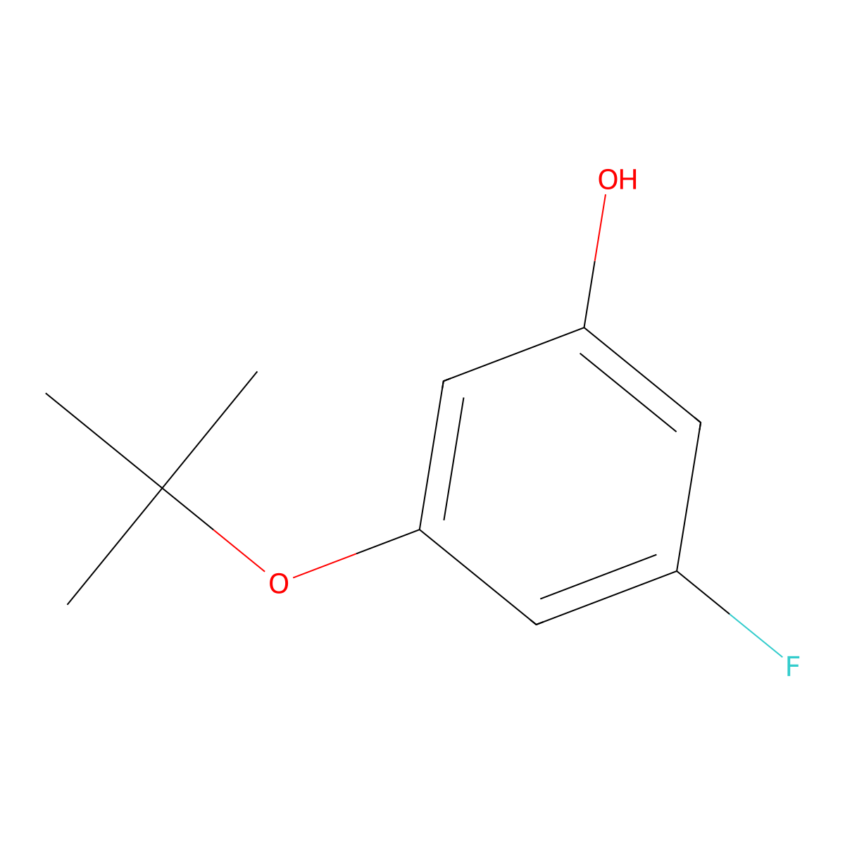 3-(Tert-butoxy)-5-fluorophenol molecular structure, CAS 1243390-22-8
