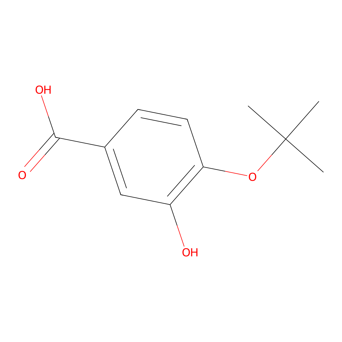 4-Tert-butoxy-3-hydroxybenzoic acid molecular structure, CAS 1243390-30-8