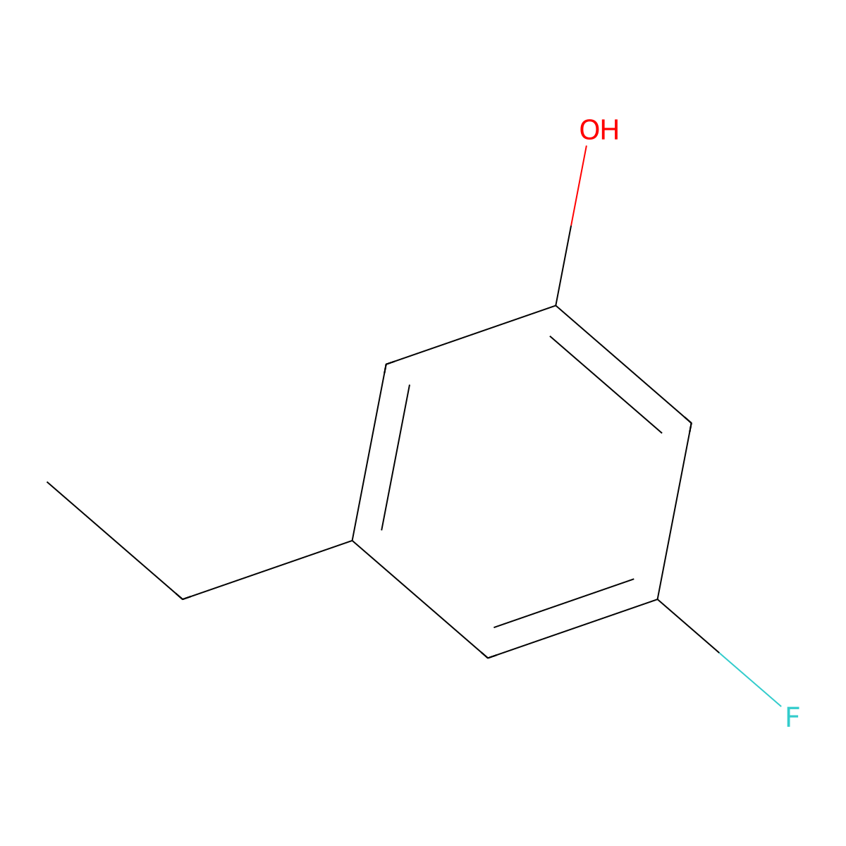 3-Ethyl-5-fluorophenol molecular structure, CAS 1243390-46-6