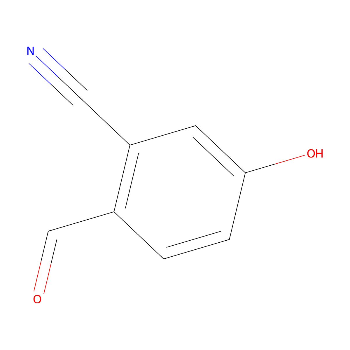 2-Formyl-5-hydroxybenzonitrile molecular structure, CAS 1243395-62-1